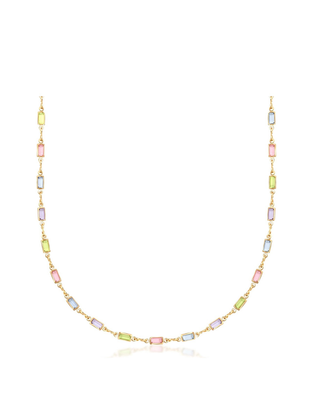 Devis Pastel Rainbow Gold Necklace