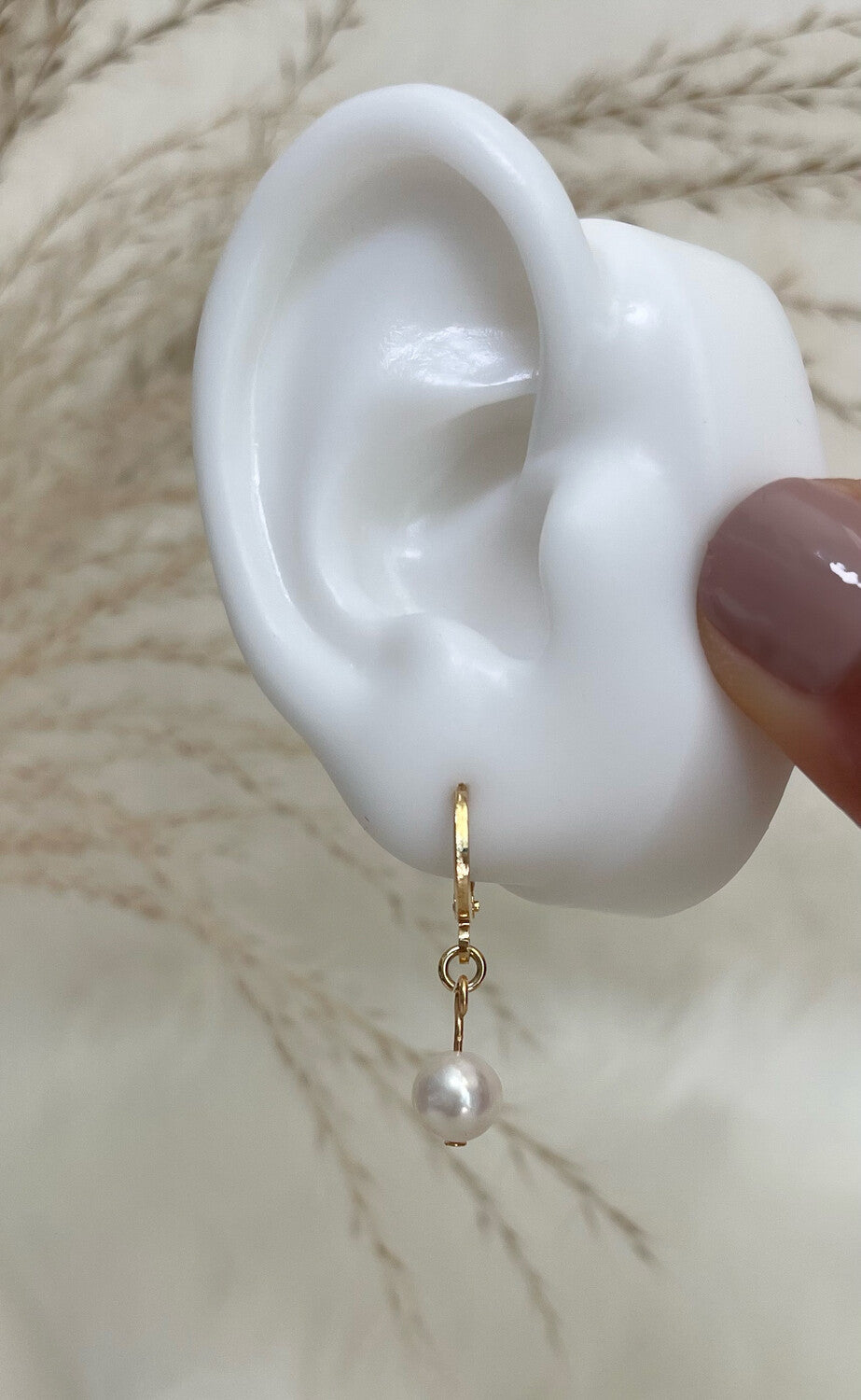 Pearls Gold Earrings