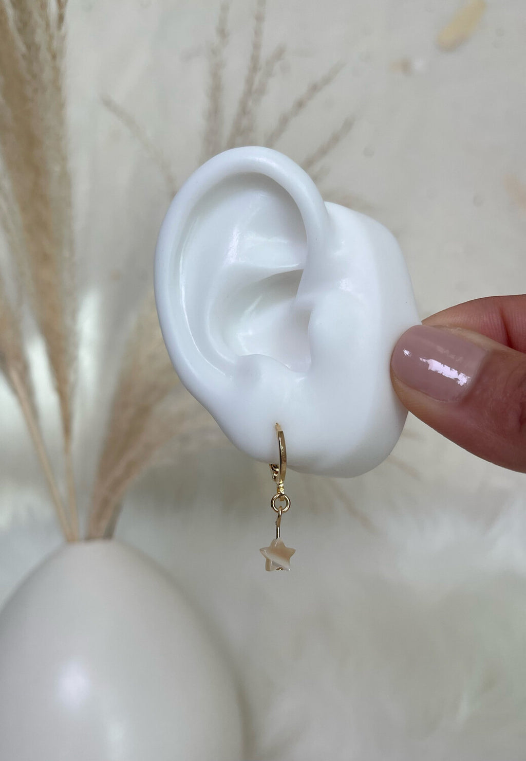 Mother of Pearl Gold Earrings