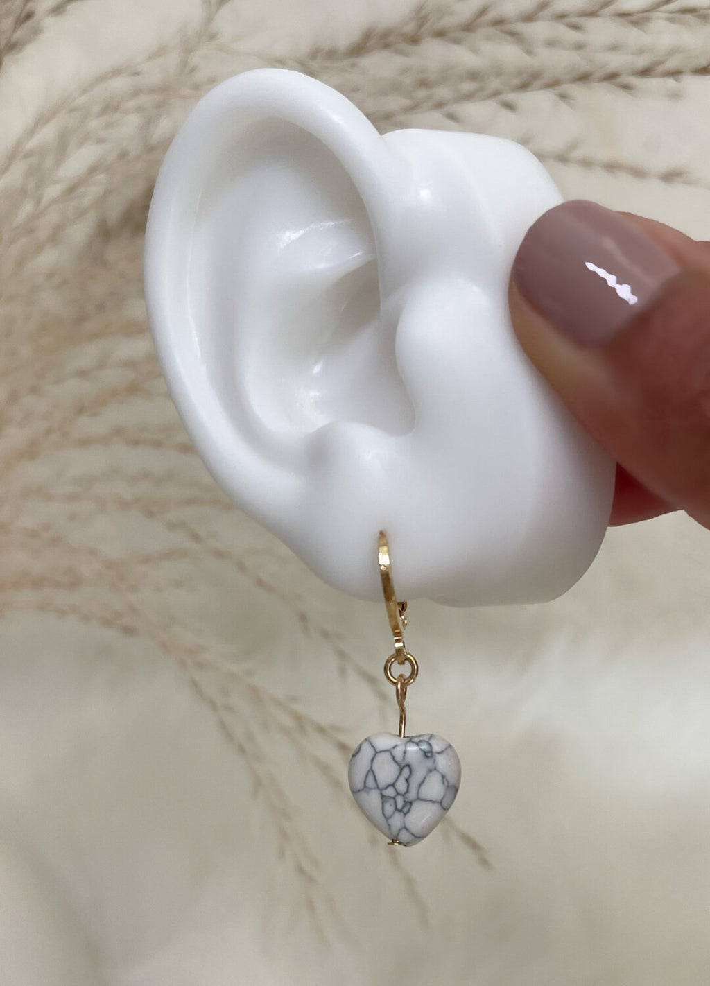 Quartz Gold Earrings