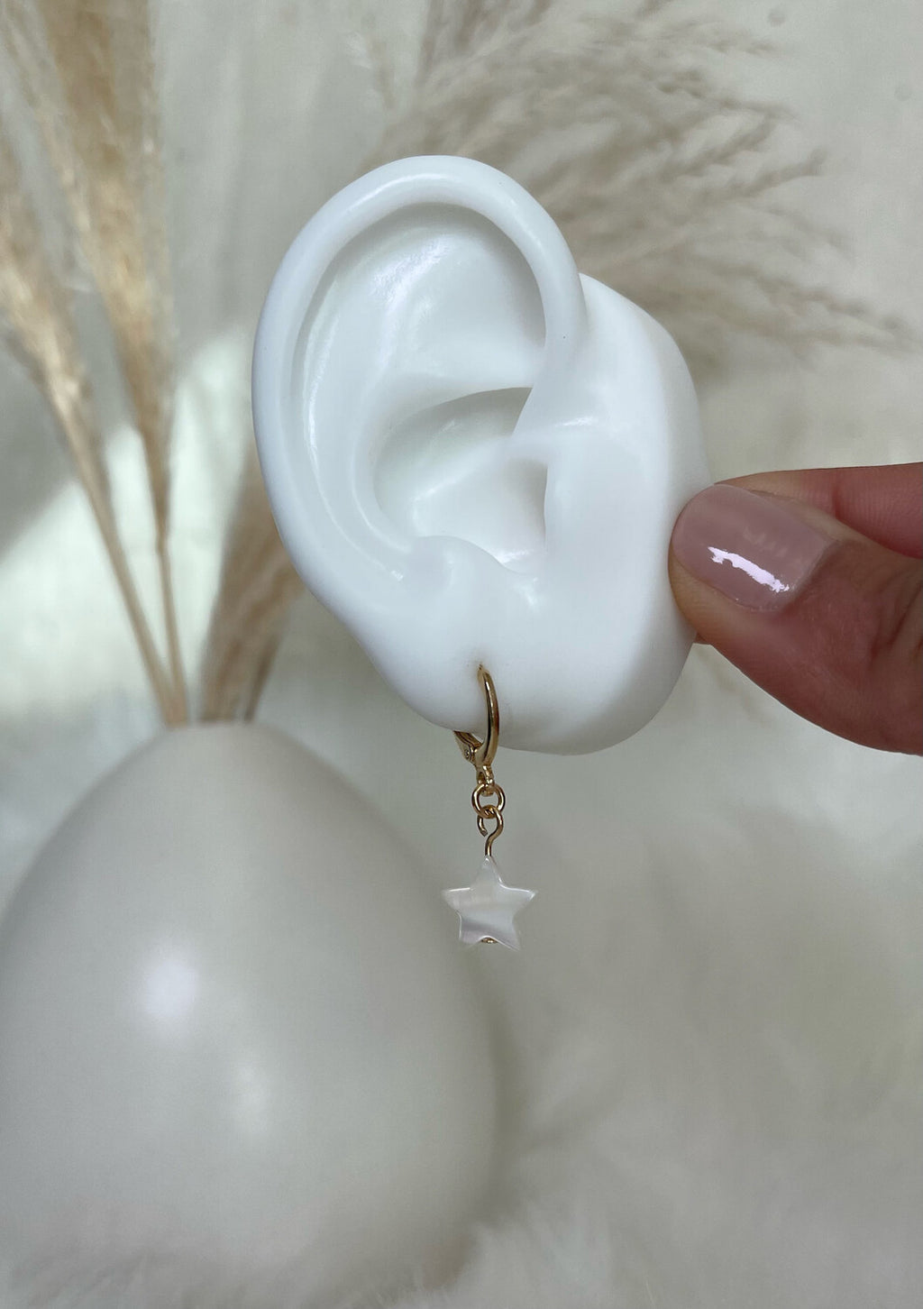 Mother of Pearl Gold Earrings