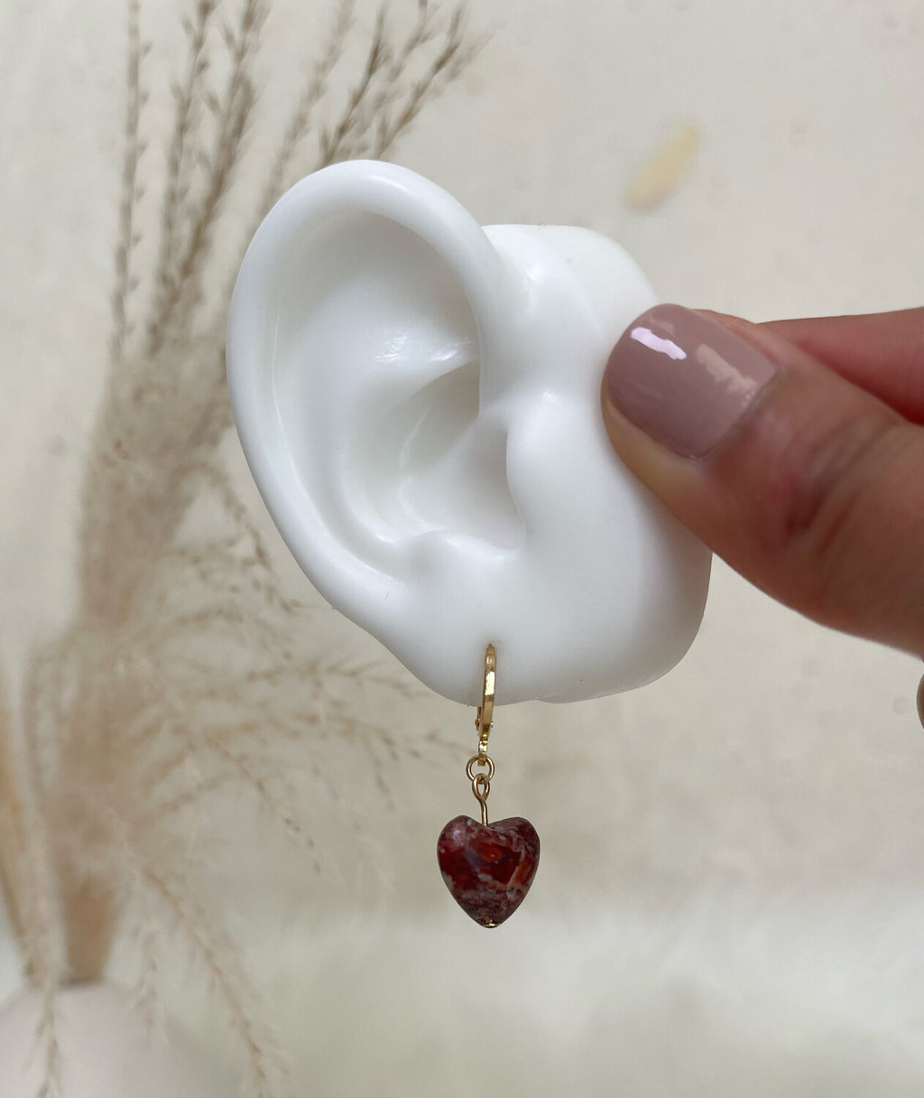 Quartz Gold Earrings