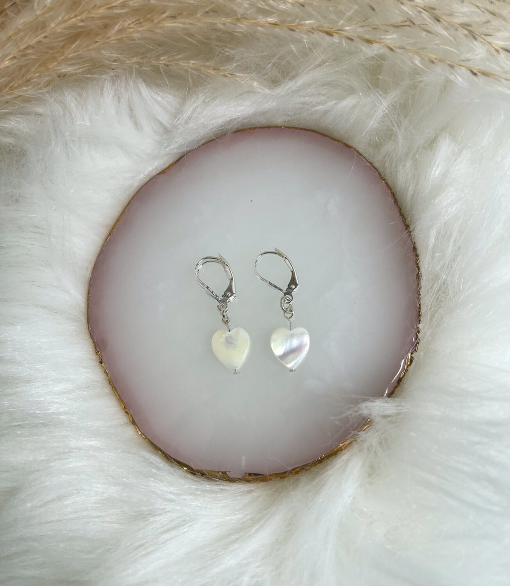 Mother of Pearl Silver Earrings