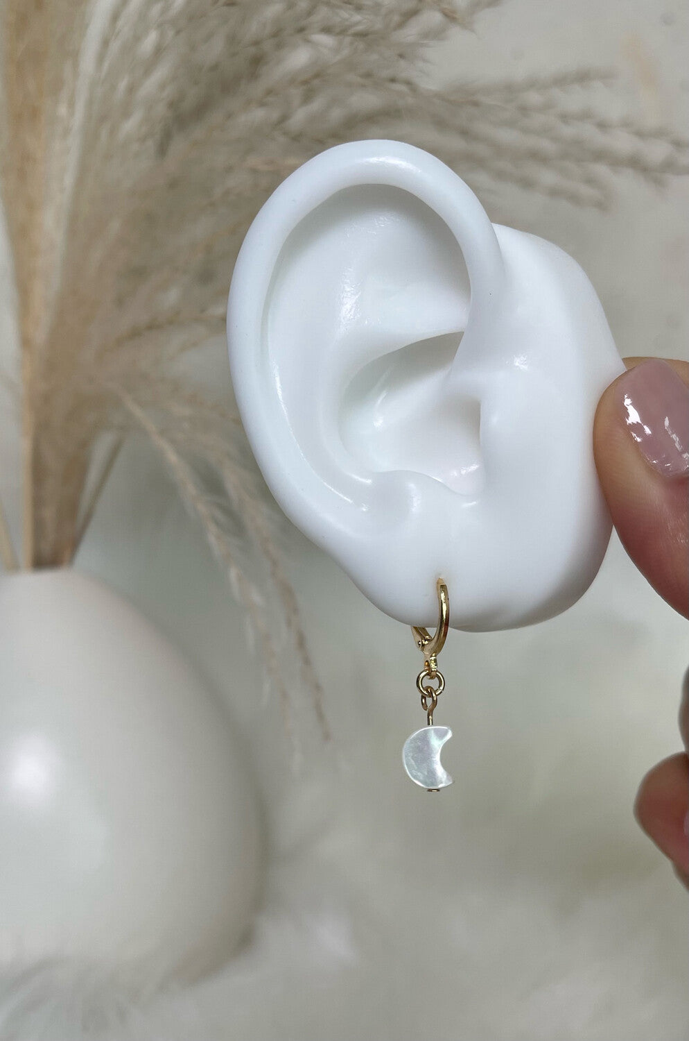 Mother of Pearl Gold Earrings
