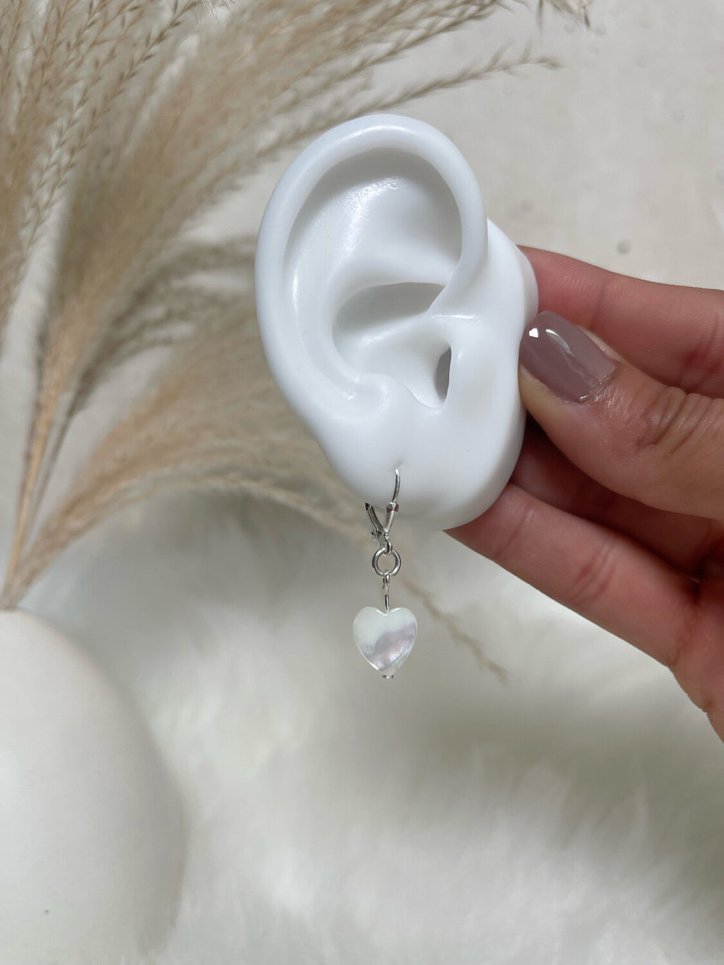 Mother of Pearl Silver Earrings