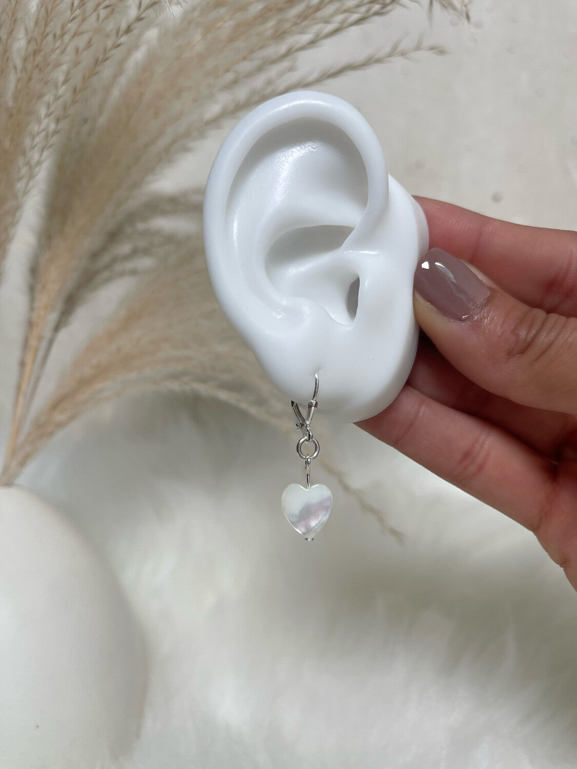 Mother of Pearl Silver Earrings