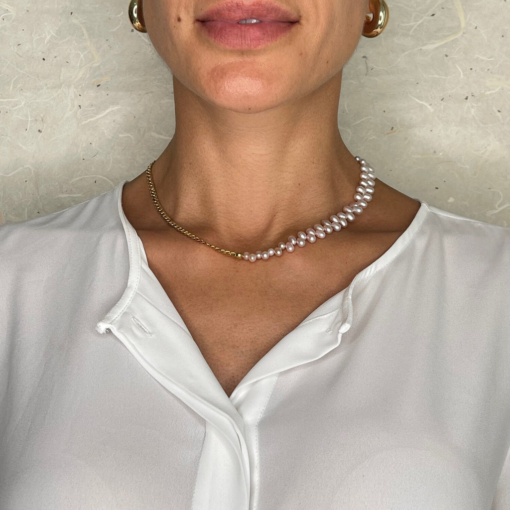 Minnie Rose Pearls Necklace