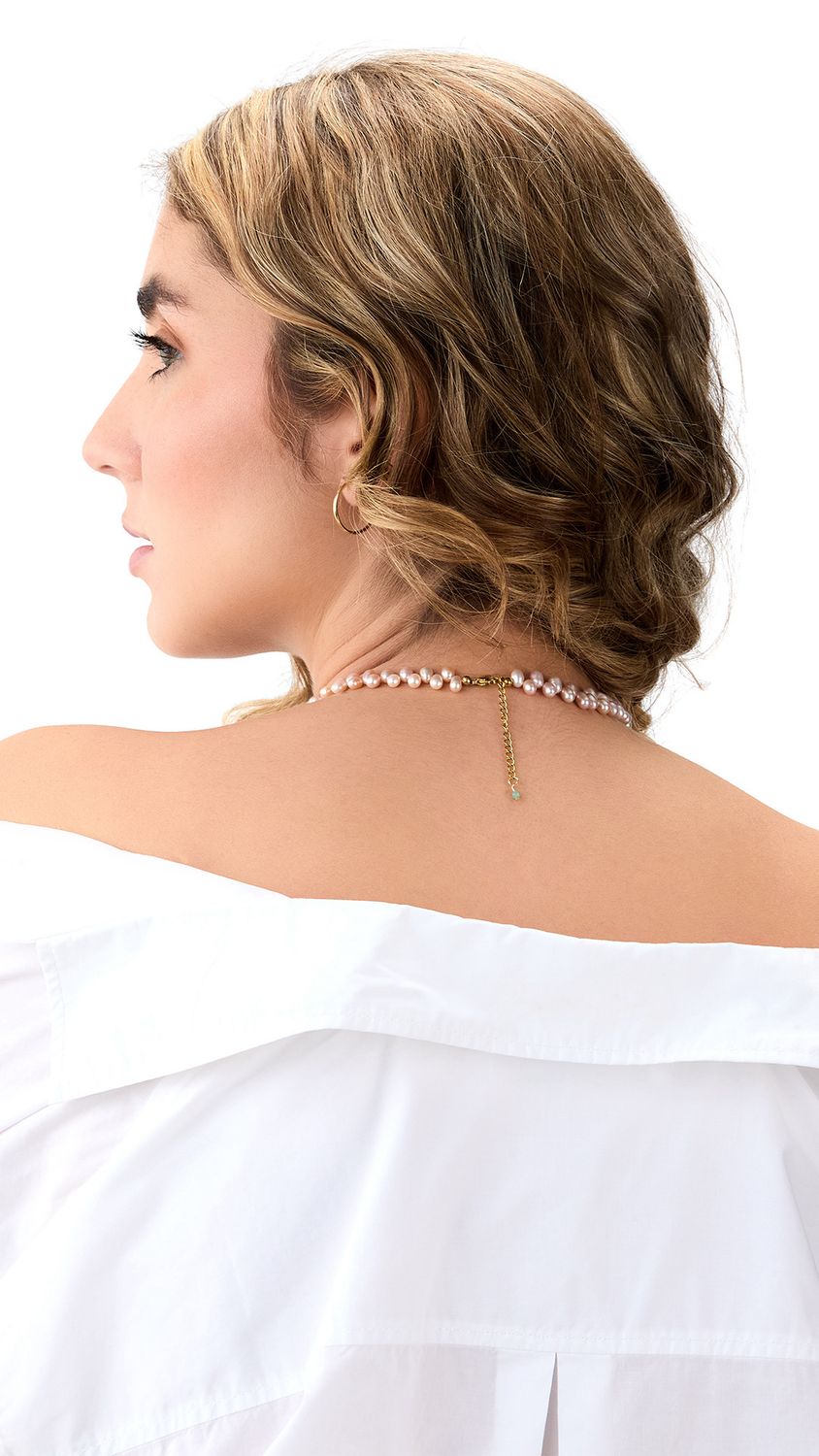 Minnie All Rose Pearls Necklace