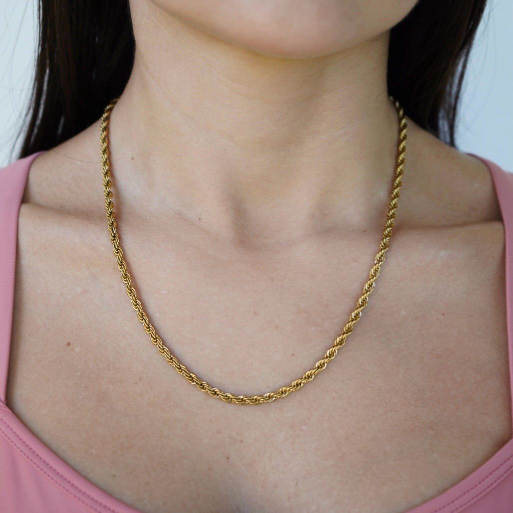 Gold Rope Necklace