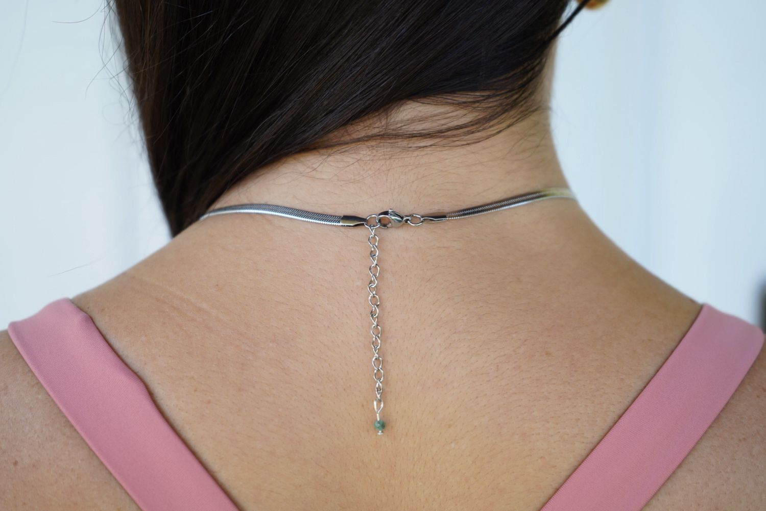 Herringbone Silver necklace