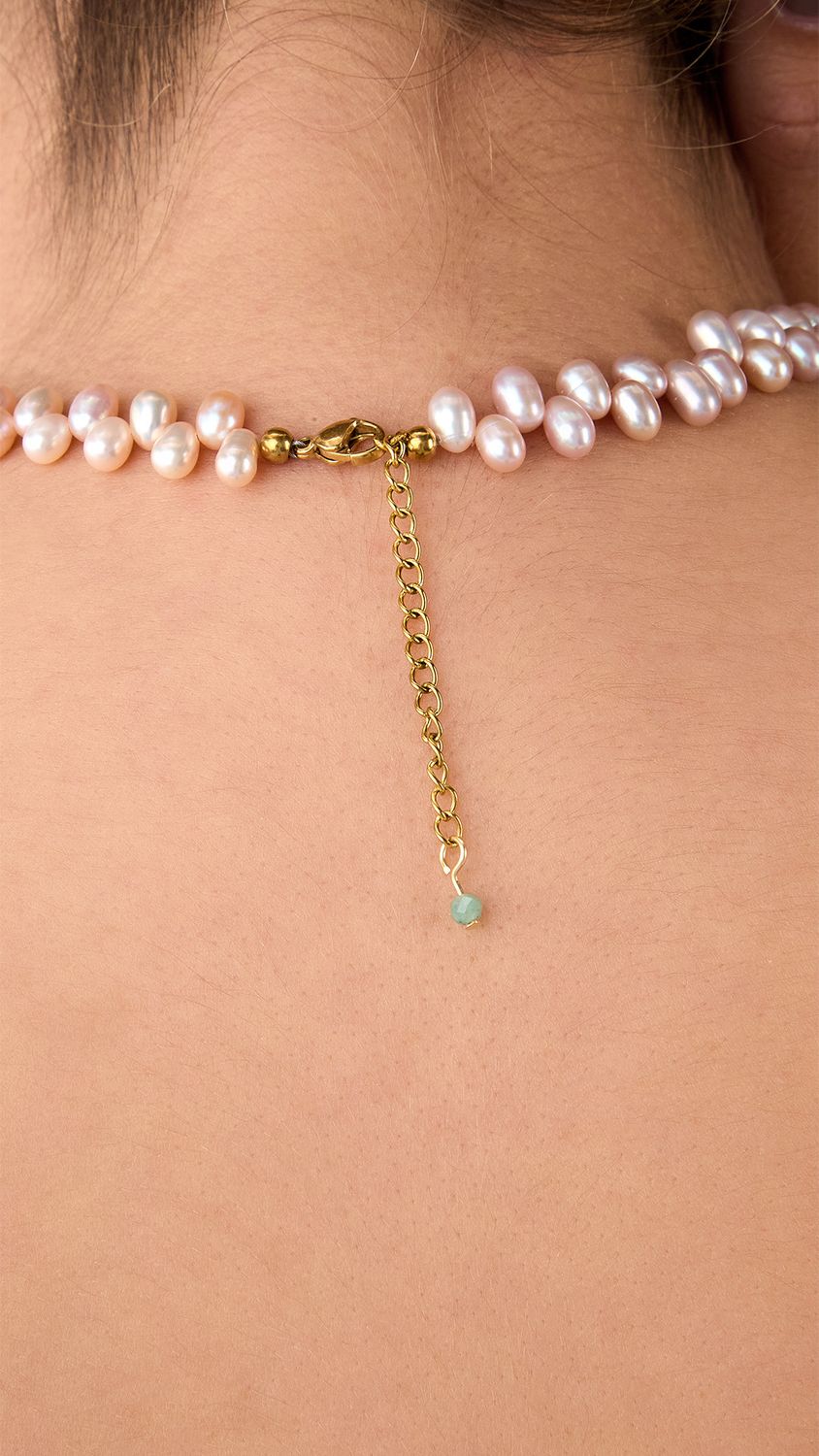Minnie All Rose Pearls Necklace