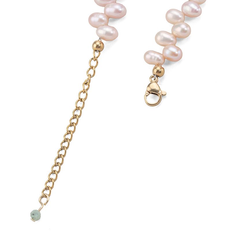 Minnie All Rose Pearls Necklace
