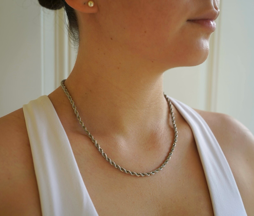 Silver Rope Necklace