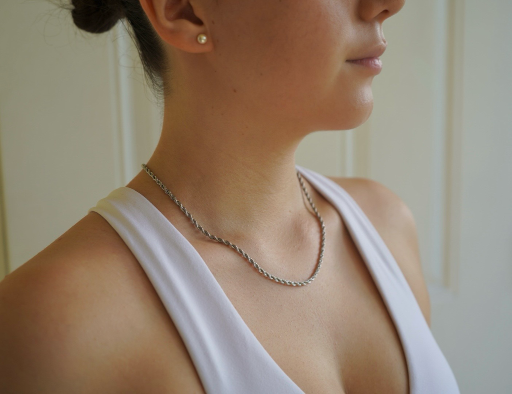 Silver Rope Necklace