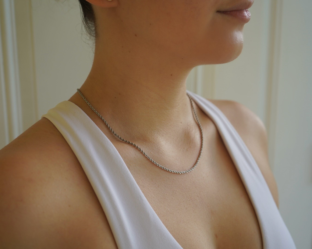 Silver Rope Necklace