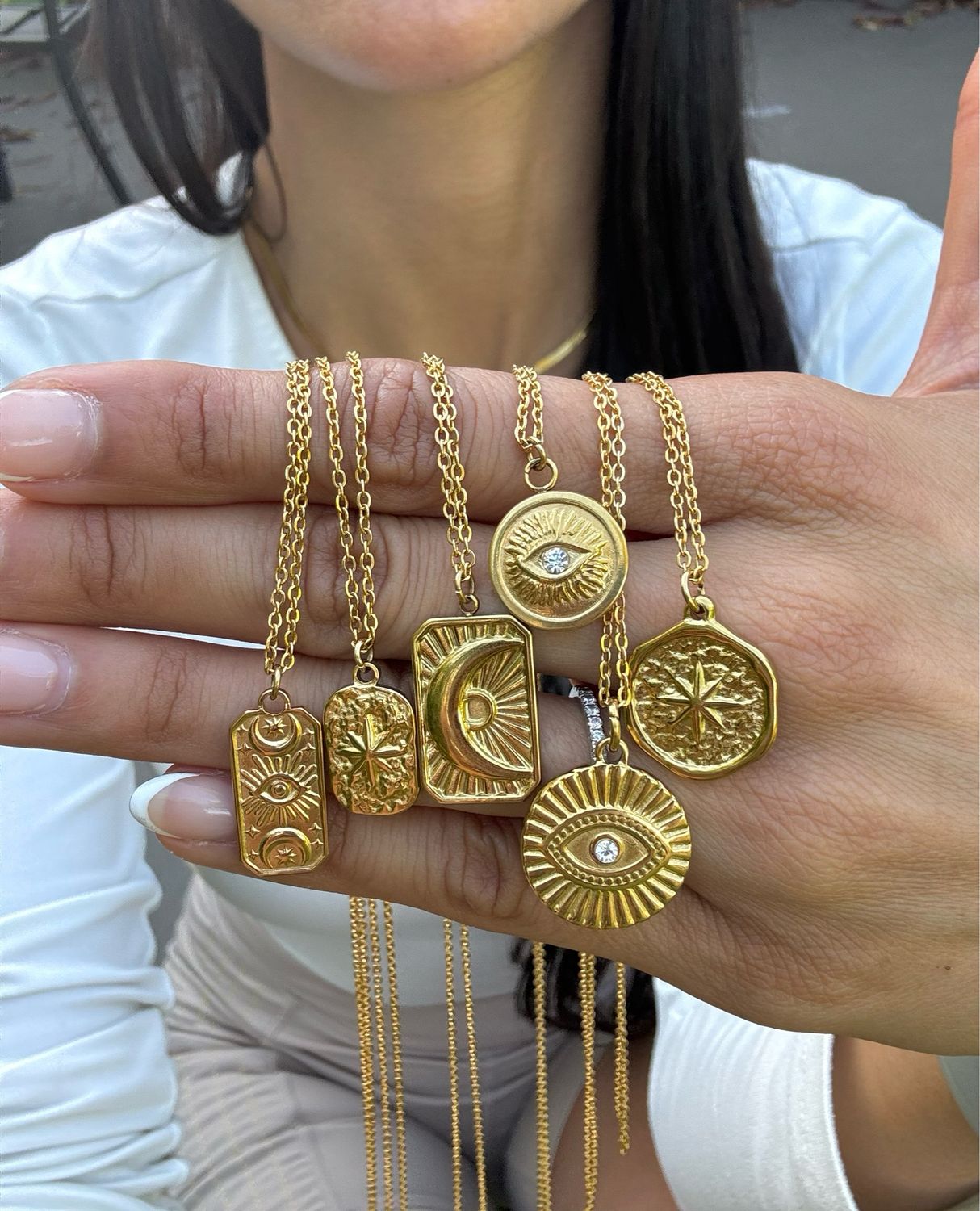 Protection Gold Necklace