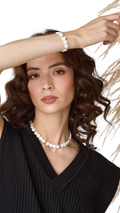 Tara Hearts mother of pearls necklace