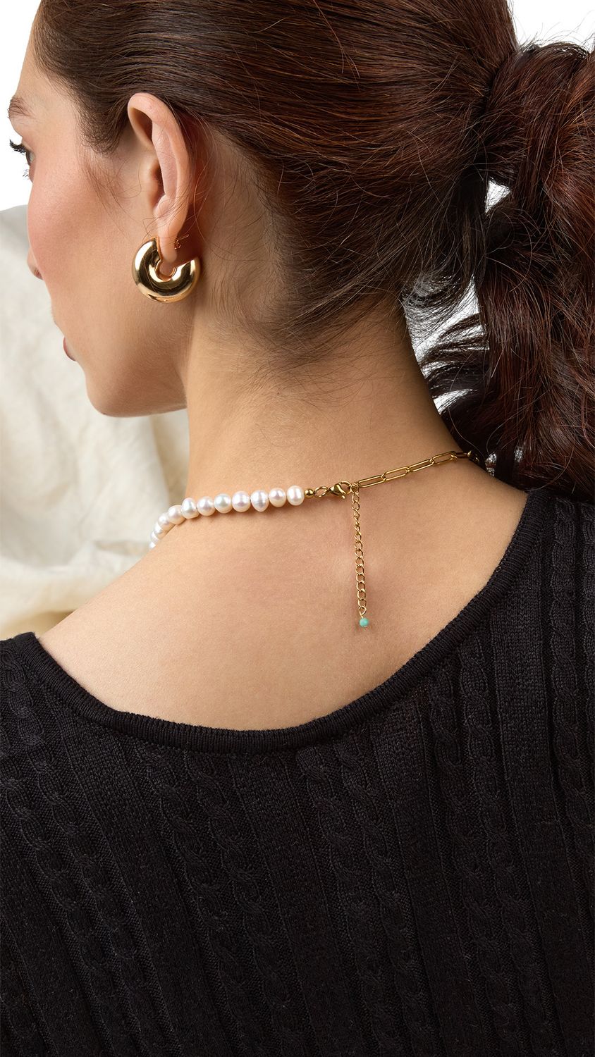 Alexia gold pearls Necklace