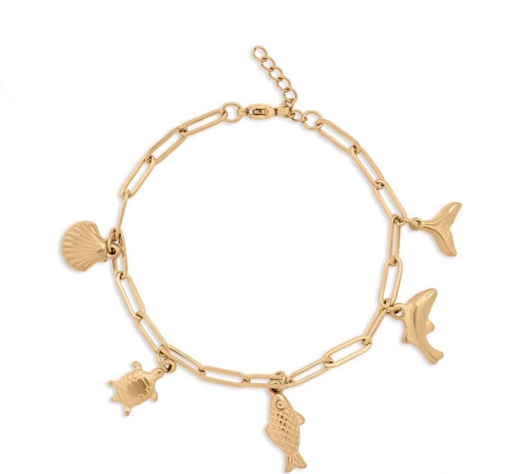 Isla bracelet- 18k over stainless steel $35