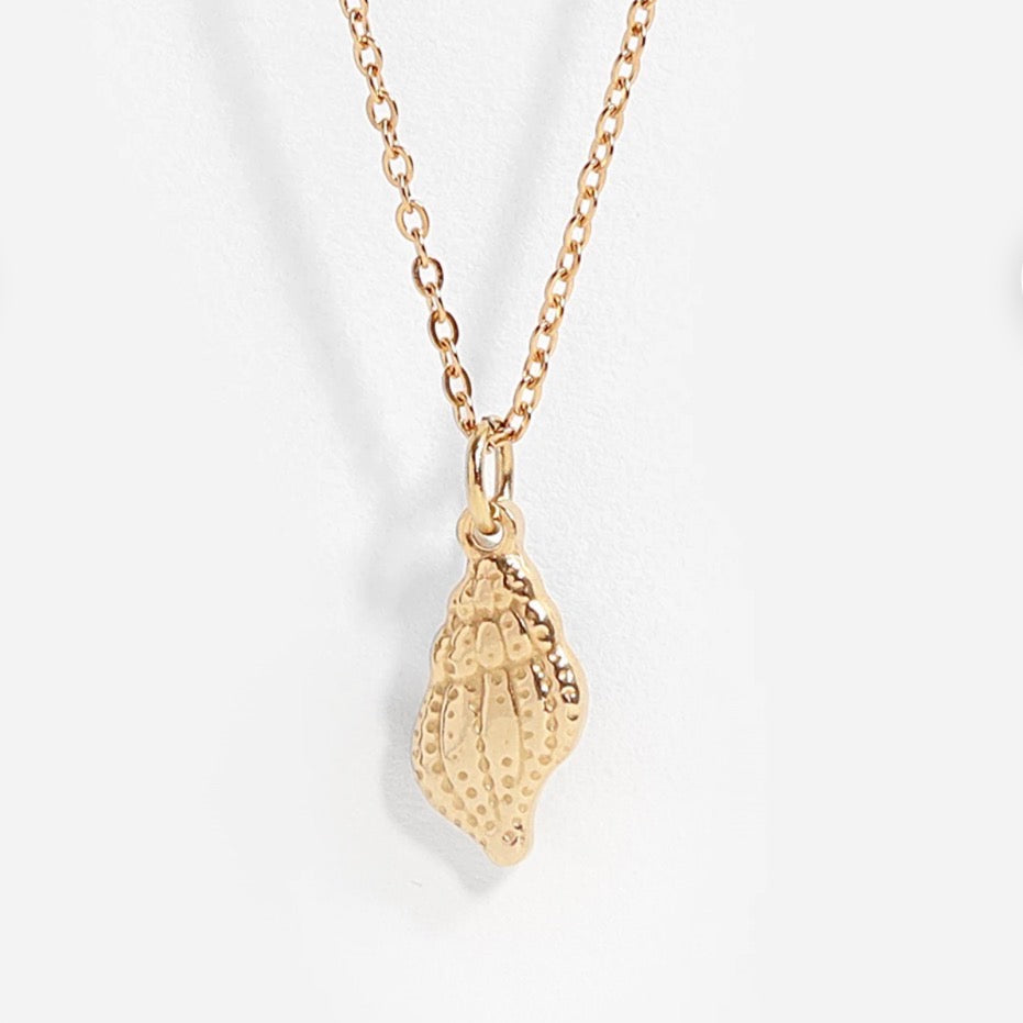 Coral glow necklace- 18k over stainless steel $48