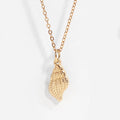 Coral glow necklace- 18k over stainless steel $48