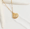 Luna del Mar Necklace- 18k over stainless steel $48