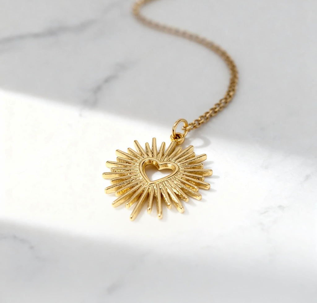 Sun Kissed necklace - 18k over stainless steel