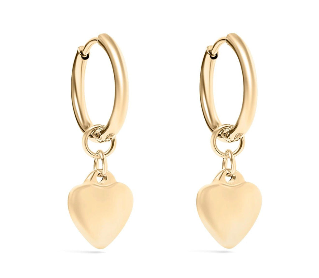 Cupid’s heart earrings